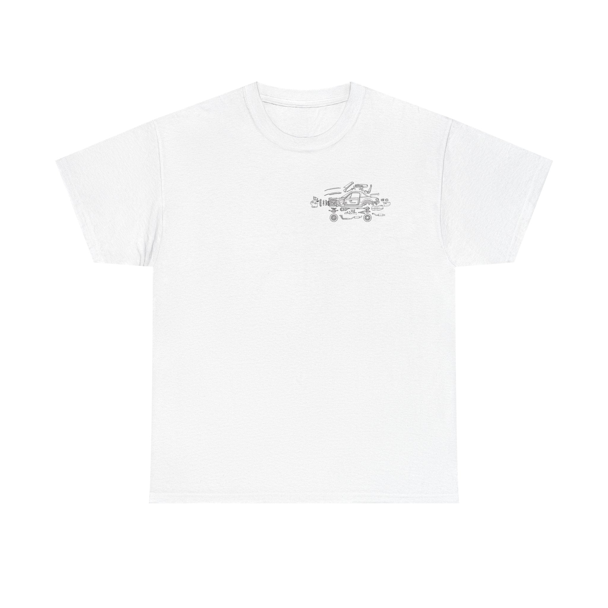 Mazda MX-5 Exploded Diagram T-Shirt